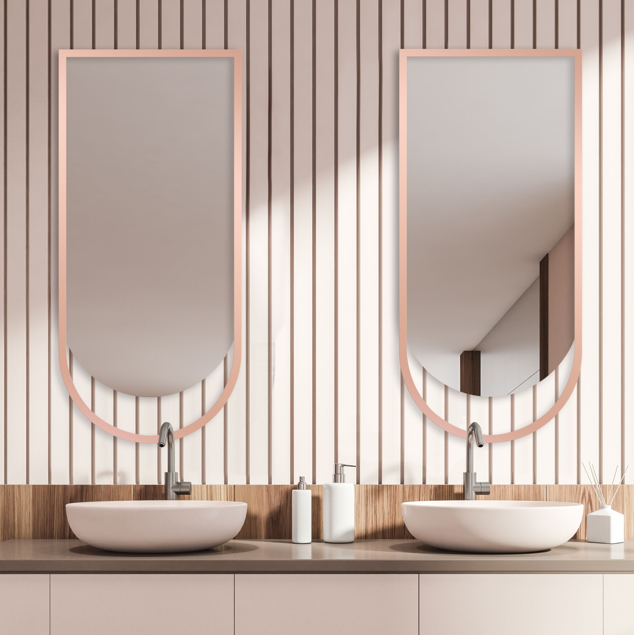 Guarda Ravel lustro 40x140 cm miedź FOR-RAV-MIEDZ-40X140