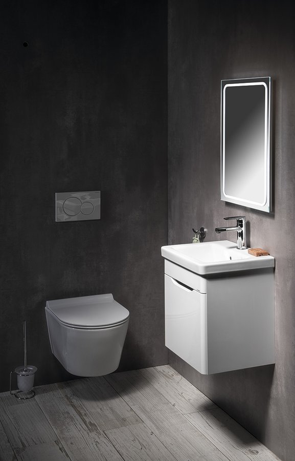 Sapho City umywalka 40x35 cm meblowa prostokątna biała KE040