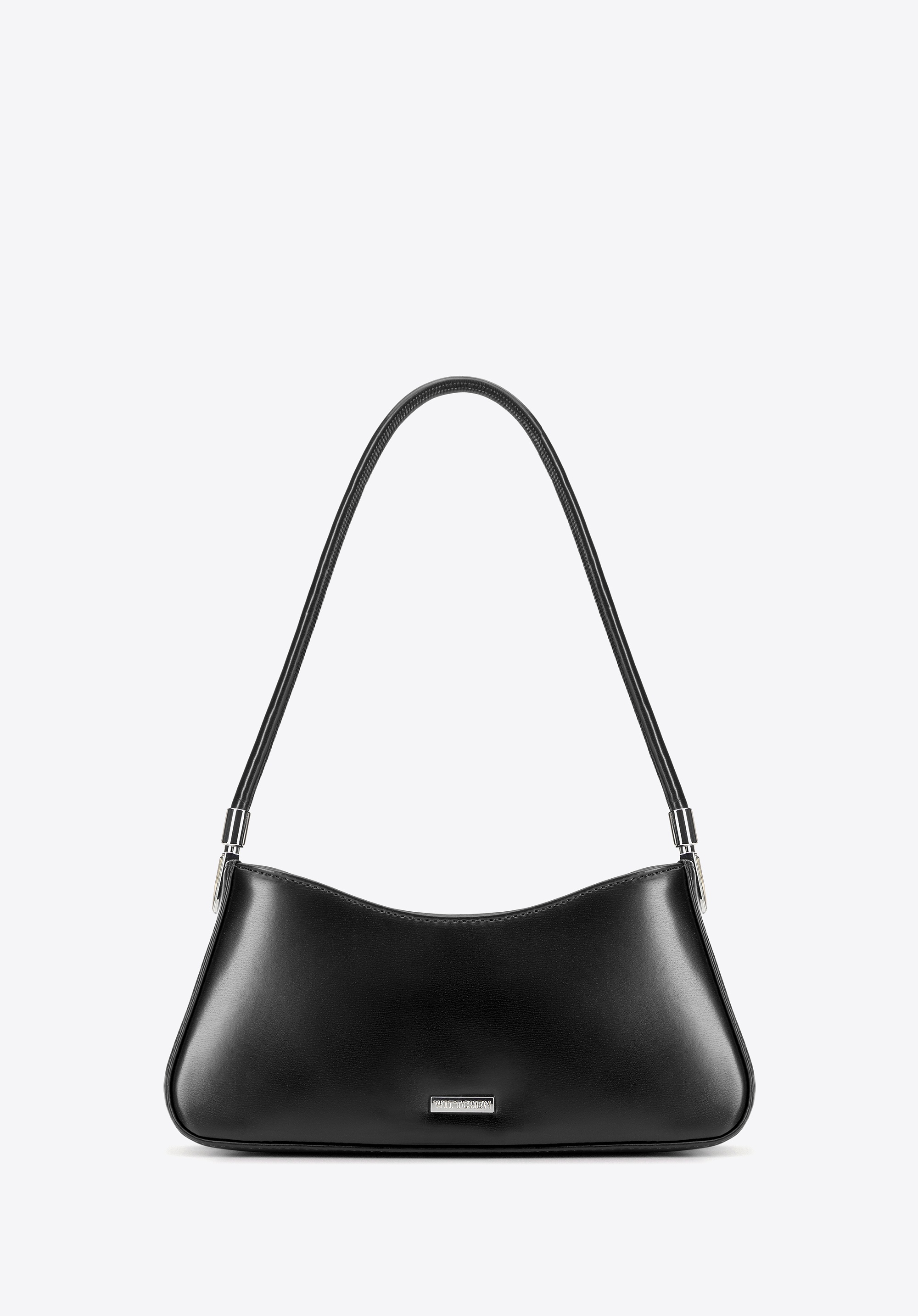 Damska torebka bagietka z imitacji skóry czarna