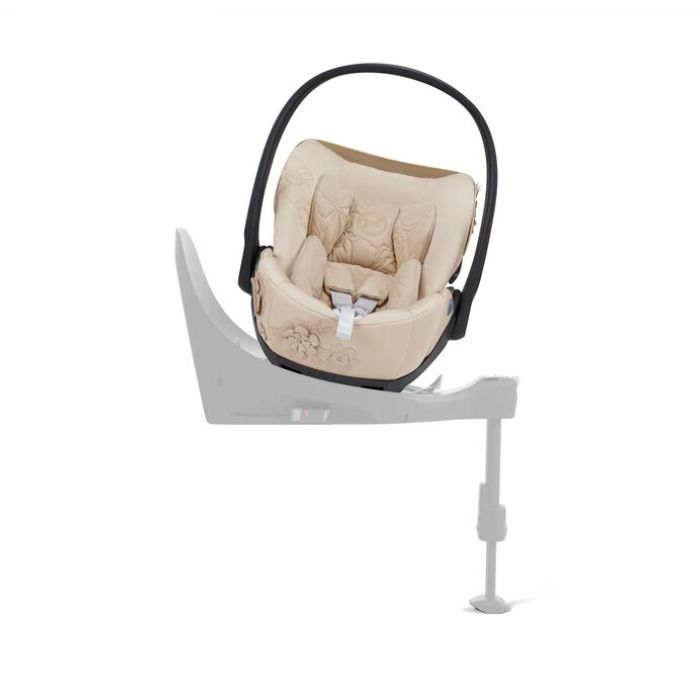 Cybex Cloud T i-Size Fashion Collections - fotelik 45 - 87 cm z bazą T-Simply Flowers Nude Beige