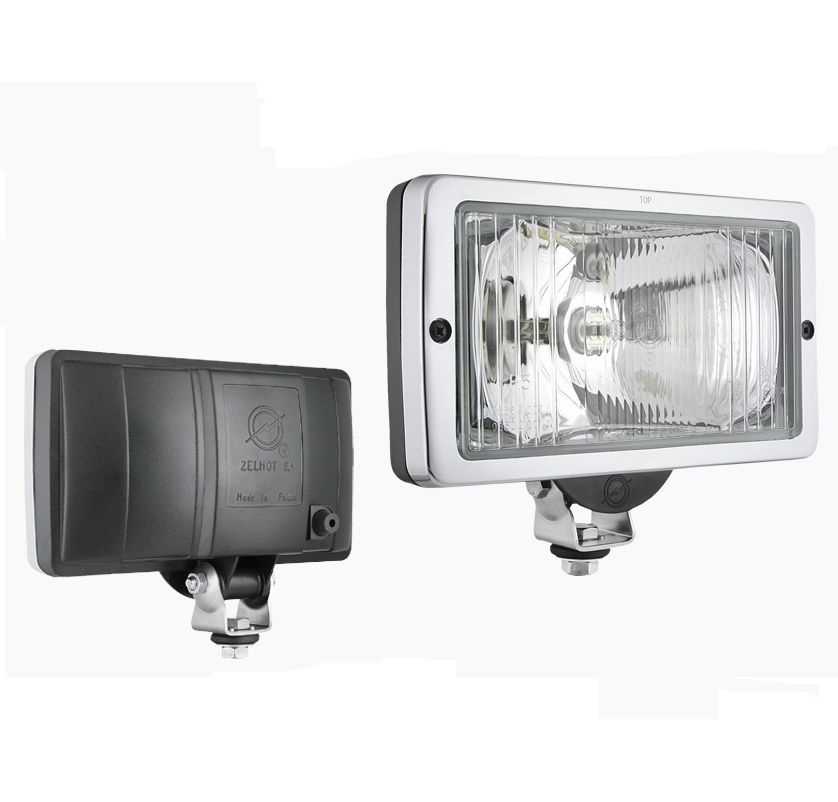 Drogowy reflektor halogenowy z chromowaną ramką i żarówką 0662.43311 Wesem