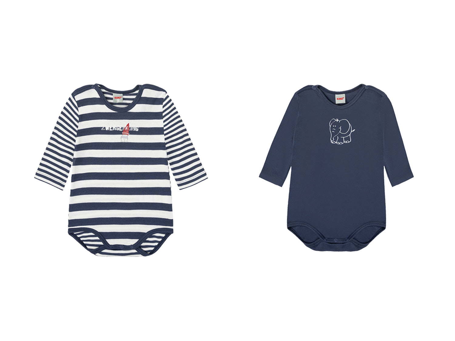 Kanz Body niemowlęce, 2 sztuki Niebieski, 80 cm