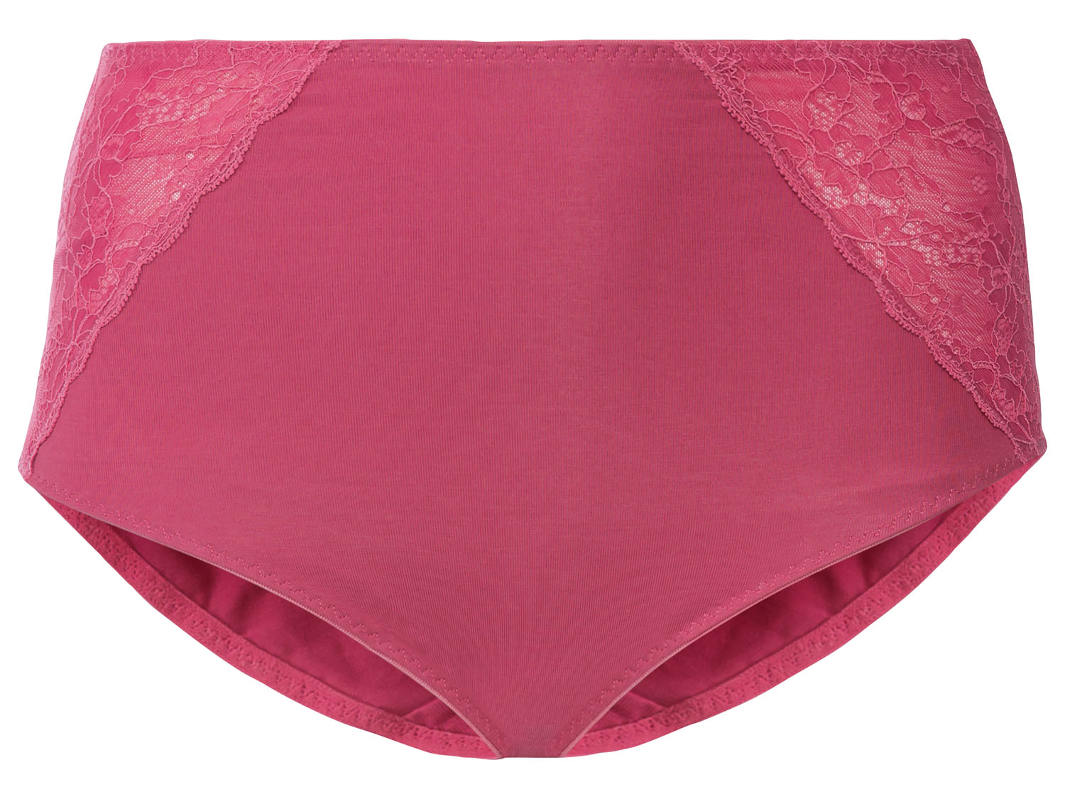 esmara Figi modelujące damskie z koronką, 2 pary 3XL 56/58, Różowy