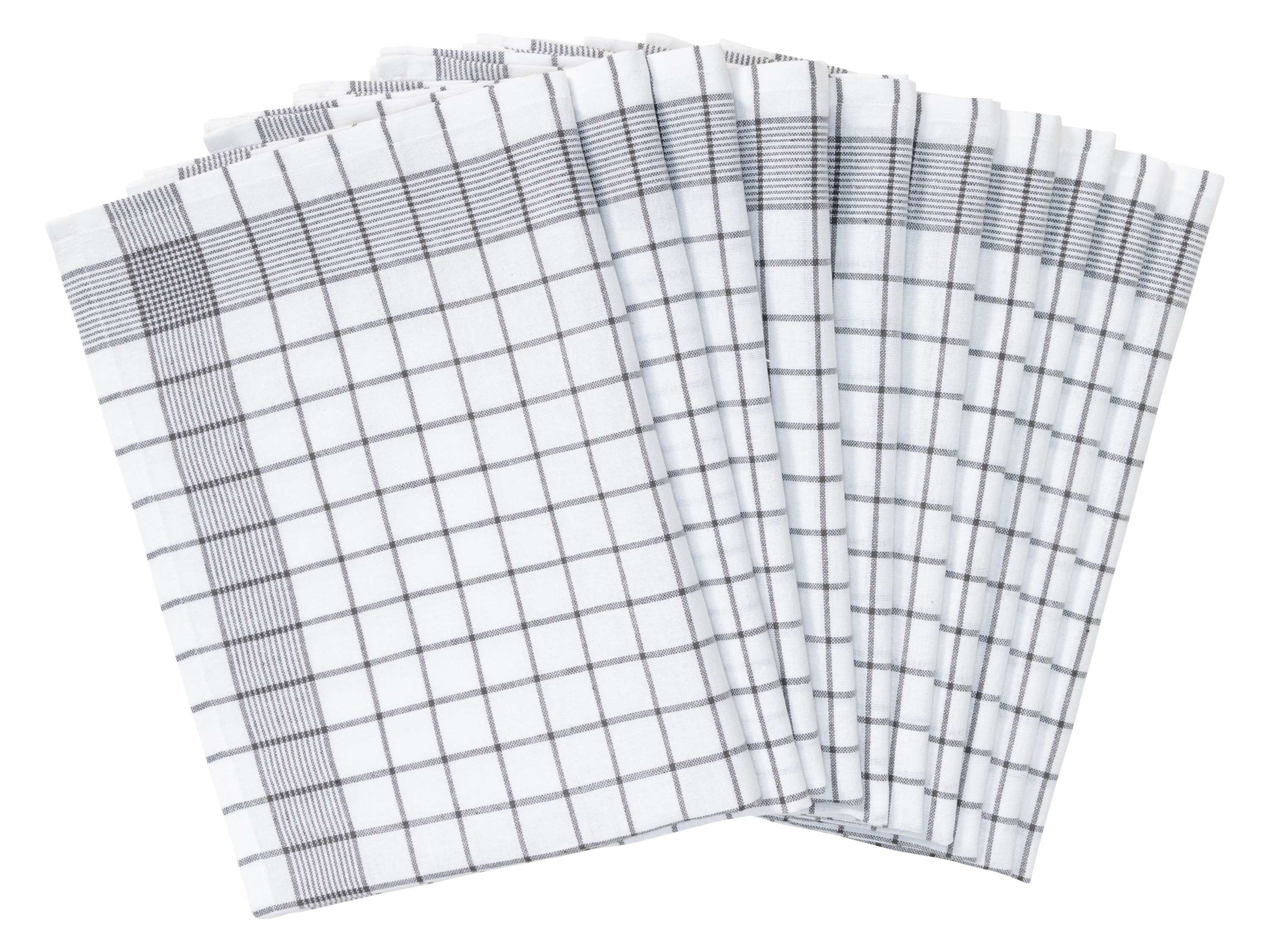 Livarno home Komplet 10 ściereczek kuchennych Szary