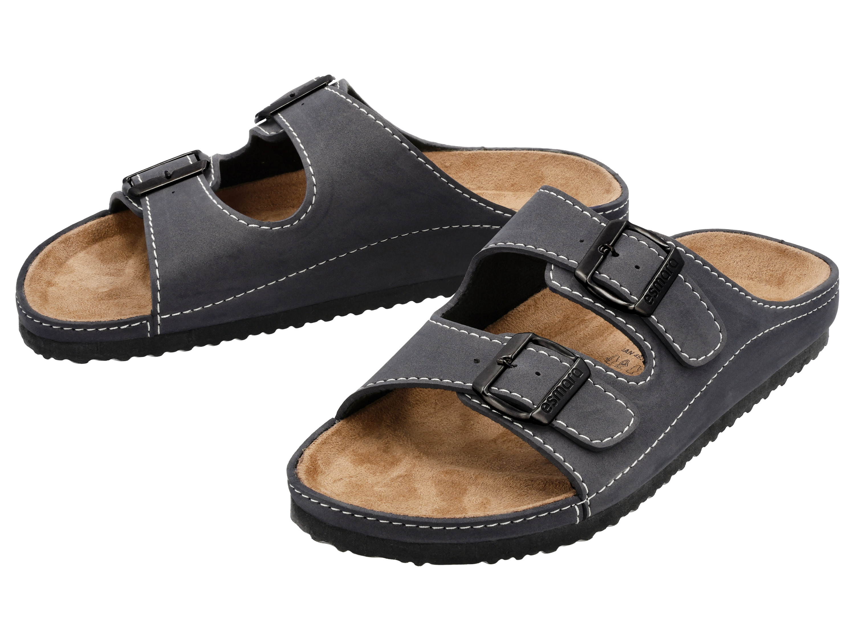 esmara Klapki męskie Granatowy, 42