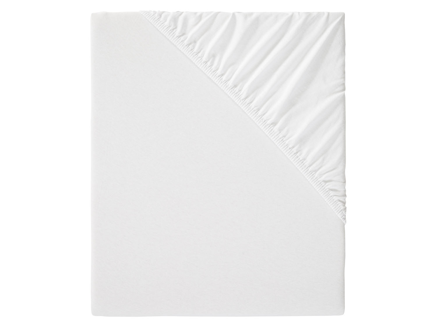 Livarno home Prześcieradło z dżerseju z gumką, 140–160 x 200 cm Biały