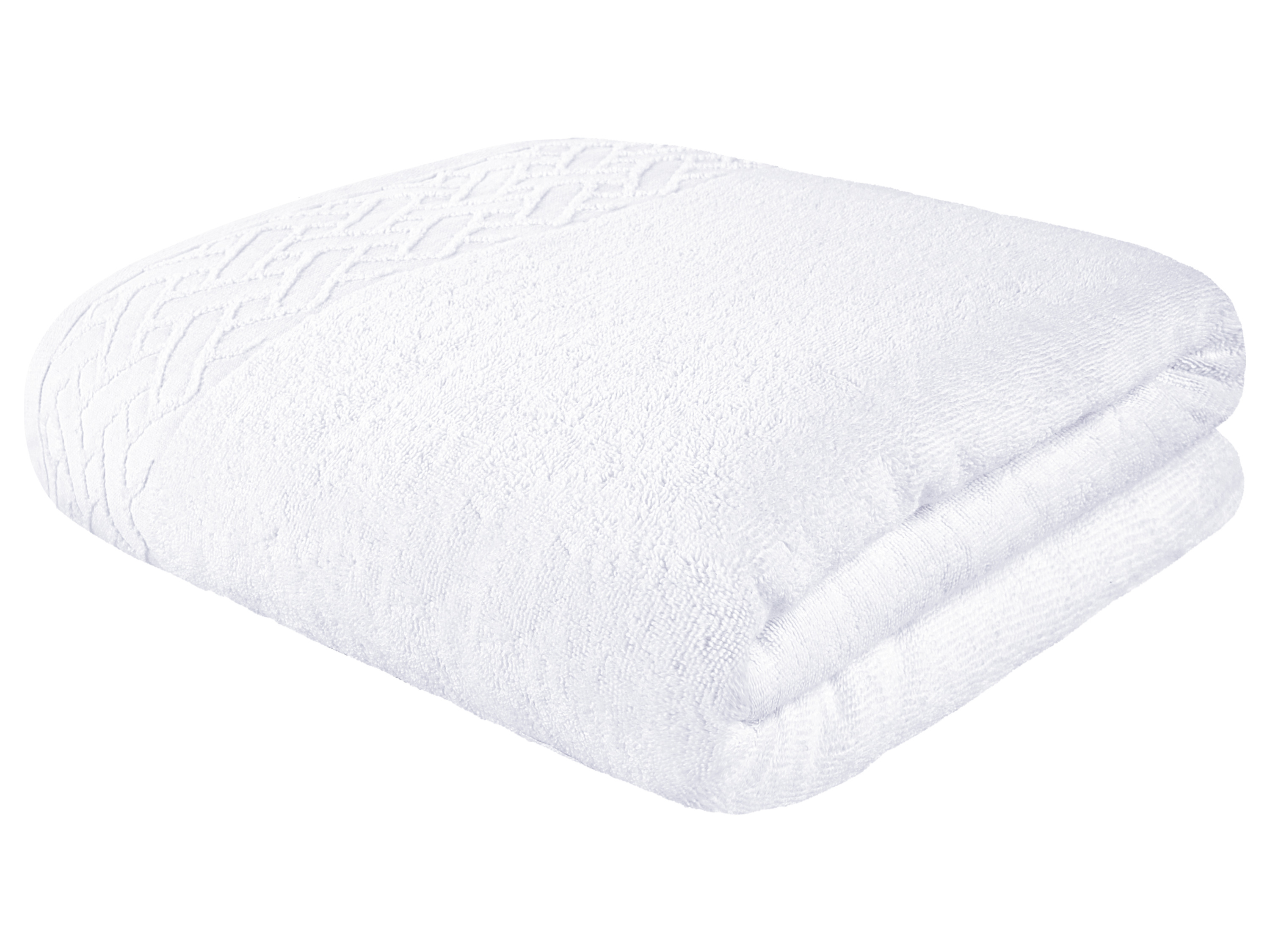 Livarno home Ręcznik kąpielowy frotte, 100 x 150 cm Biały