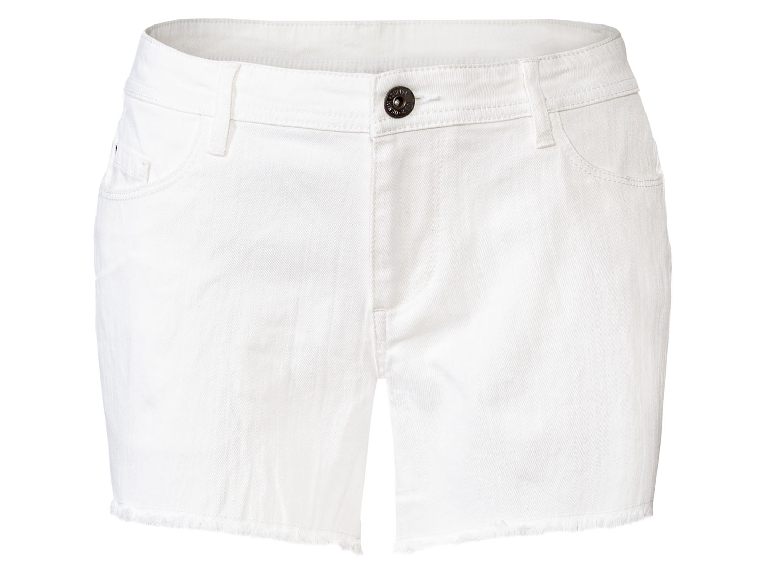 esmara Szorty jeansowe damskie z bawełną Biały, 44
