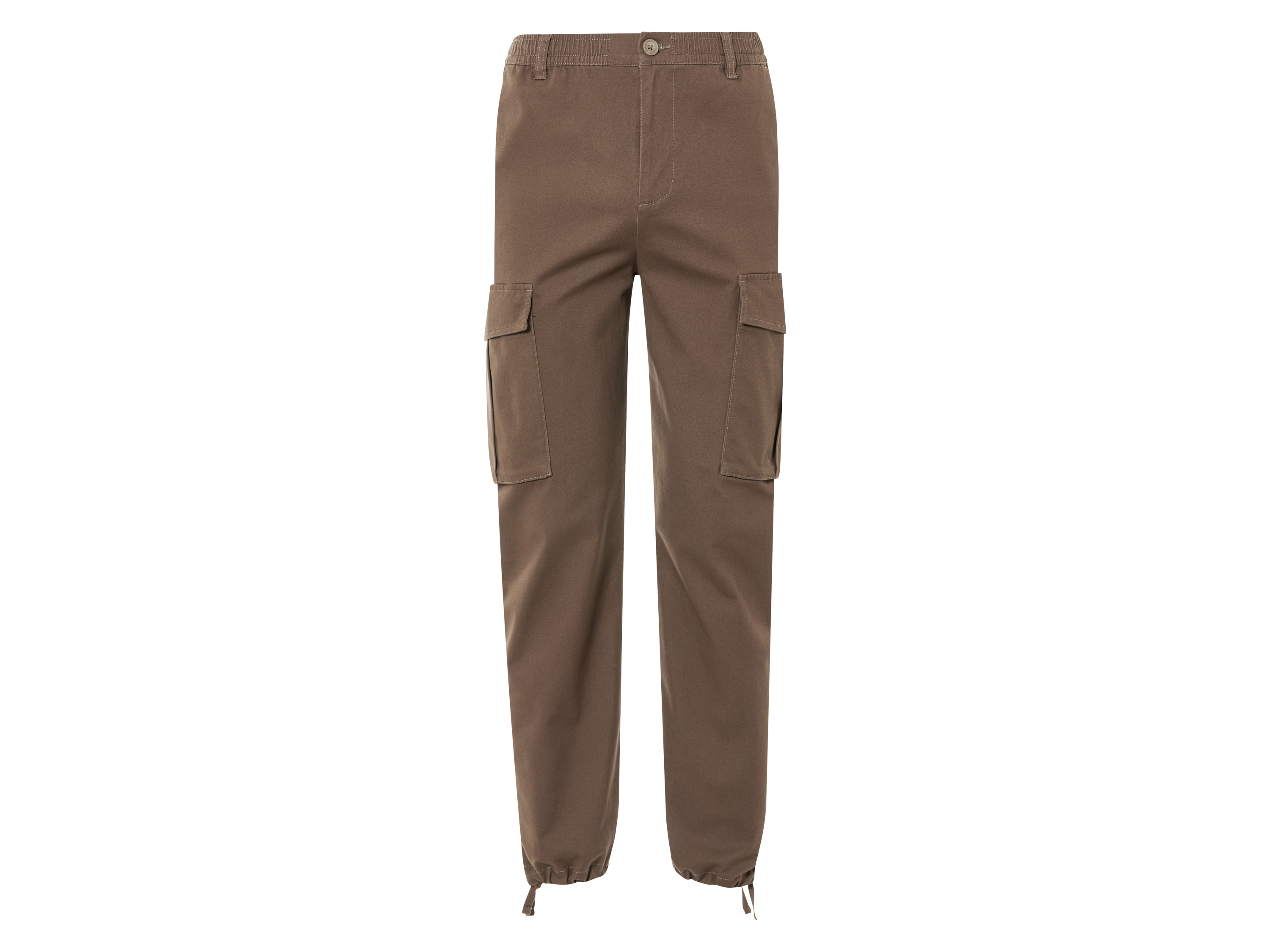 Livergy Spodnie cargo męskie z bawełny Brązowy, XL 56/58