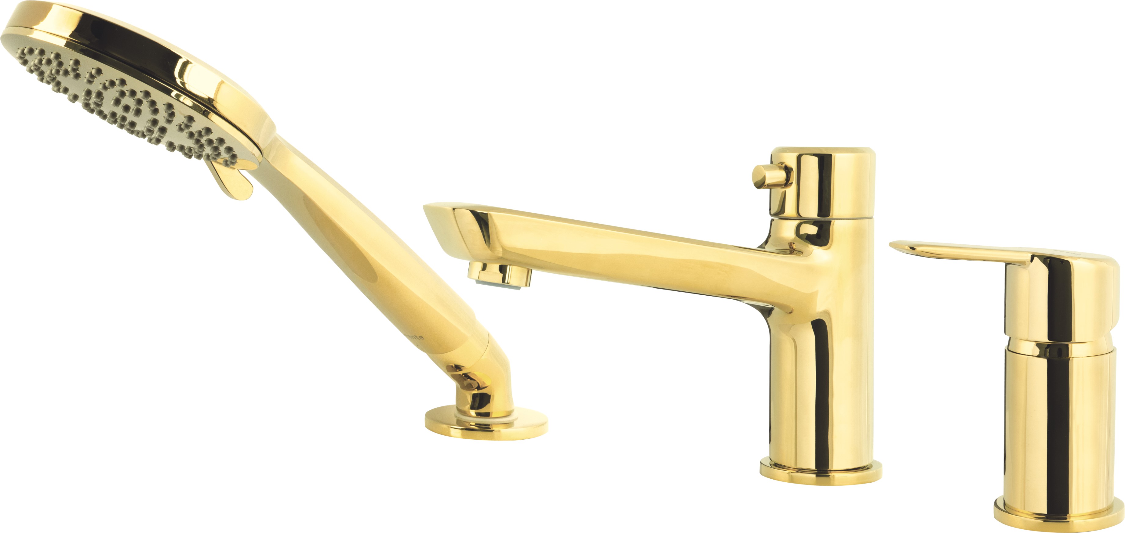 Darmowa Dostawa - Bateria wannowo-prysznicowa nawannowa złota Deante Arnika BQAZ13M