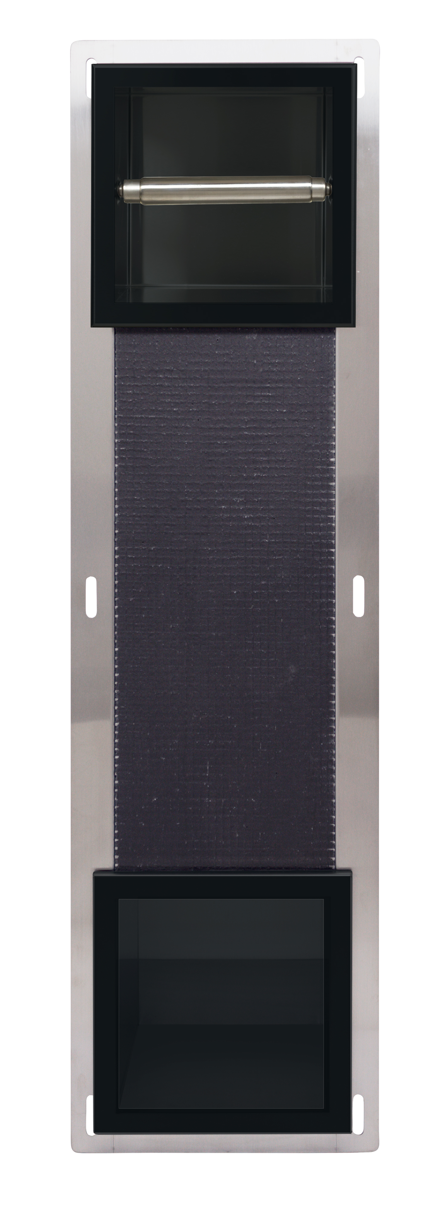 Darmowa Dostawa - Uchwyt na papier toaletowy czarny Balneo Wall-Box Paper Black PBBL2