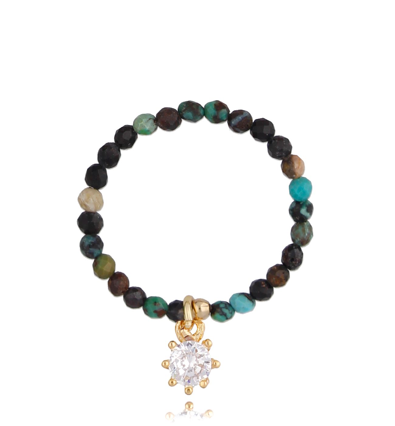 Pierścionek z turkusami Margaret - By Dziubeka