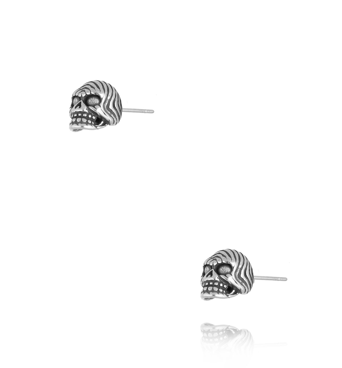 Kolczyki wkrętki z czaszkami KMITC0103