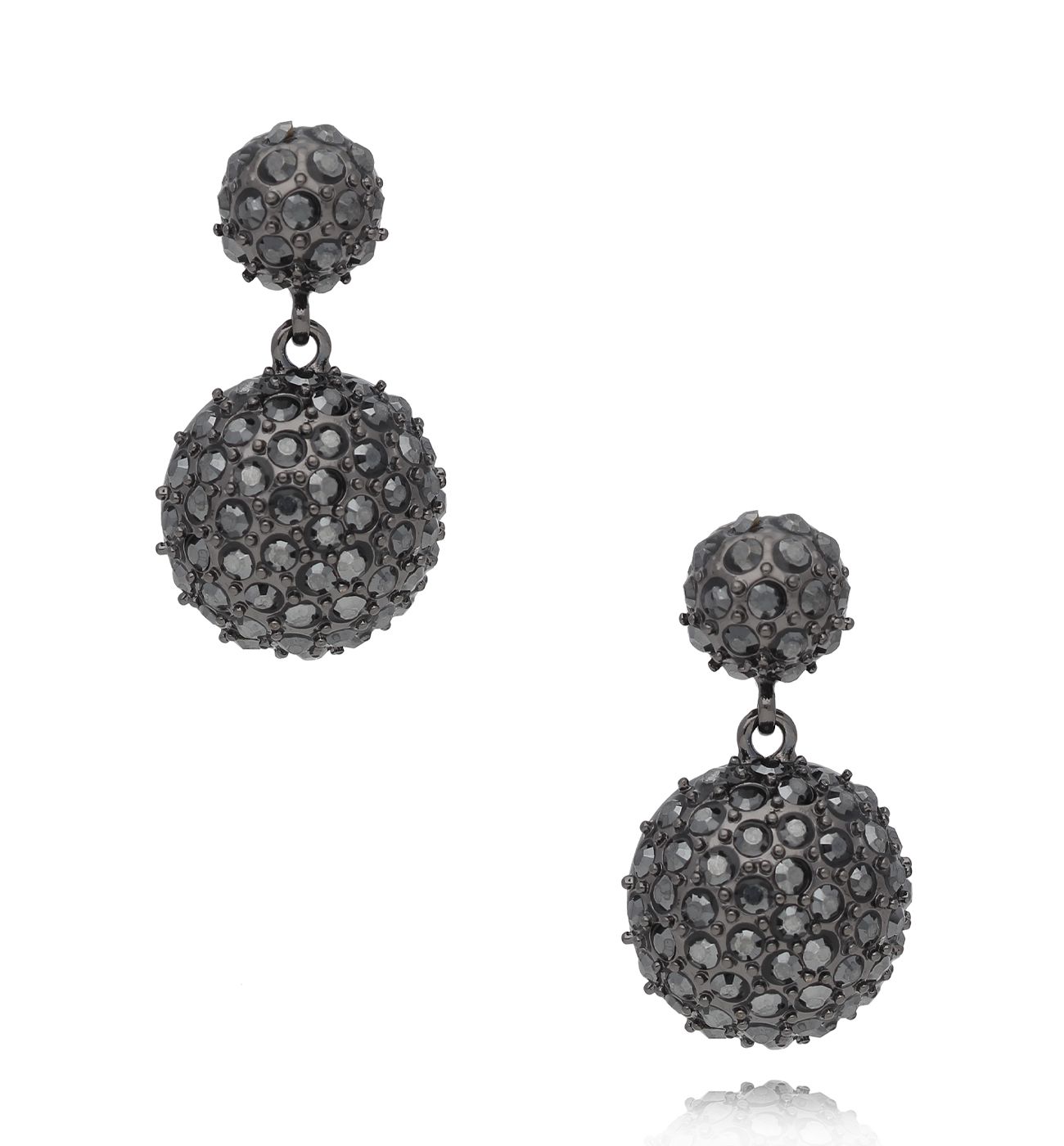 Kolczyki czarne z cyrkoniami Helmi KSS1728