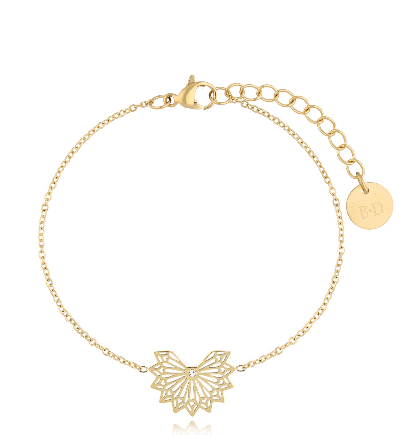 Bransoletka złota Fan BSA0474