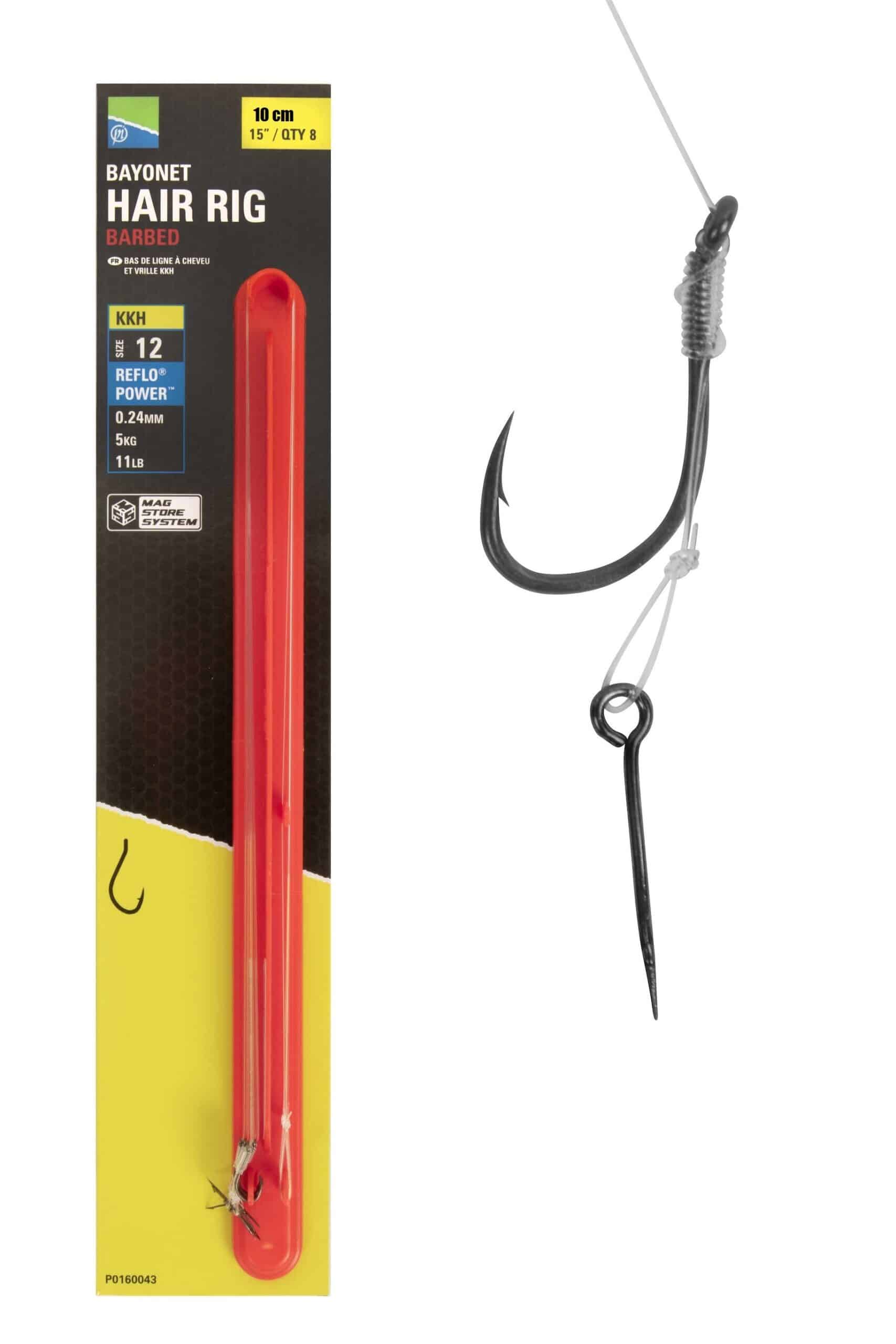 Preston Haczyki z Zadziorem i igłą KKH Bayonet Hair Rigs 10cm r. 12