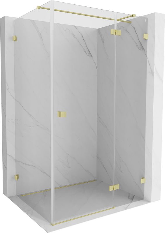 Kabina prysznicowa Mexen Lunar T transparent złoty 140x90cm 1 szt.