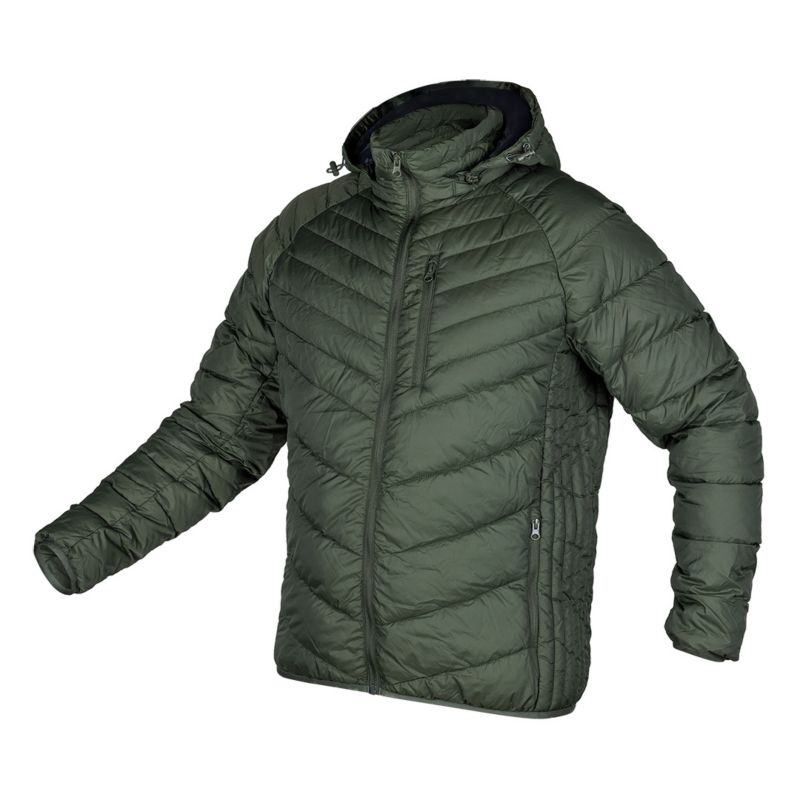 Kurtka NEO TOOLS Mix&Match, pikowana, puchowa, lekka, oliwkowo-czarna, rozmiar M 1 szt