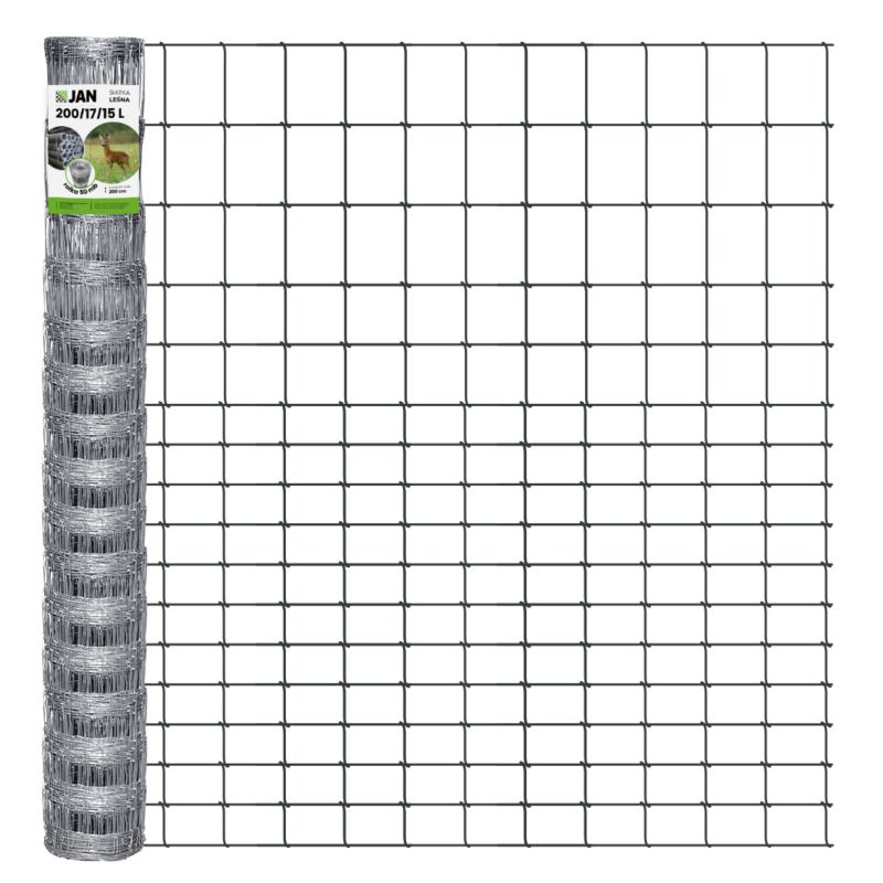 Siatka leśna ogrodzeniowa Z.P.H. JAN 200/17/15 l 50m budowlana na łosie sarny 1 szt.