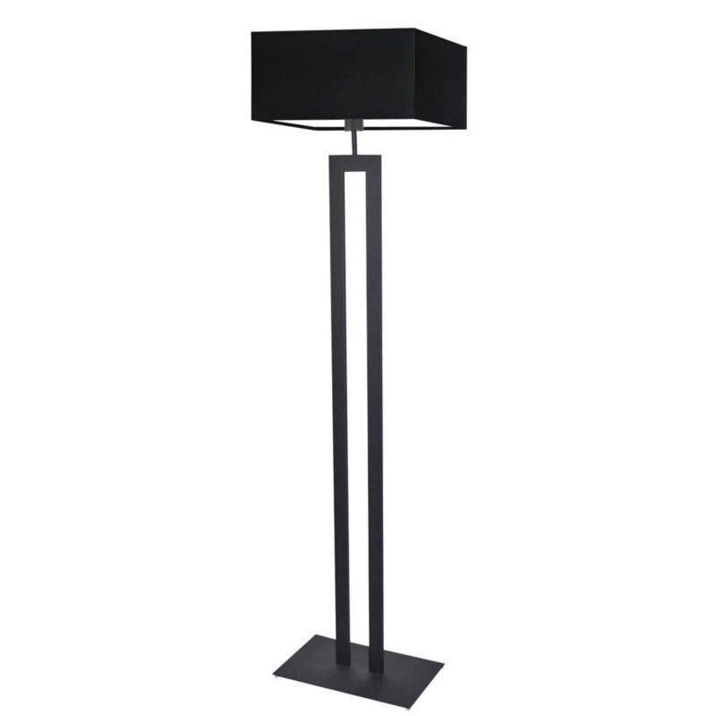 Lampa stojąca Volta Light Factory podłogowa z abażurem czarny kwadrat MONO 1szt.