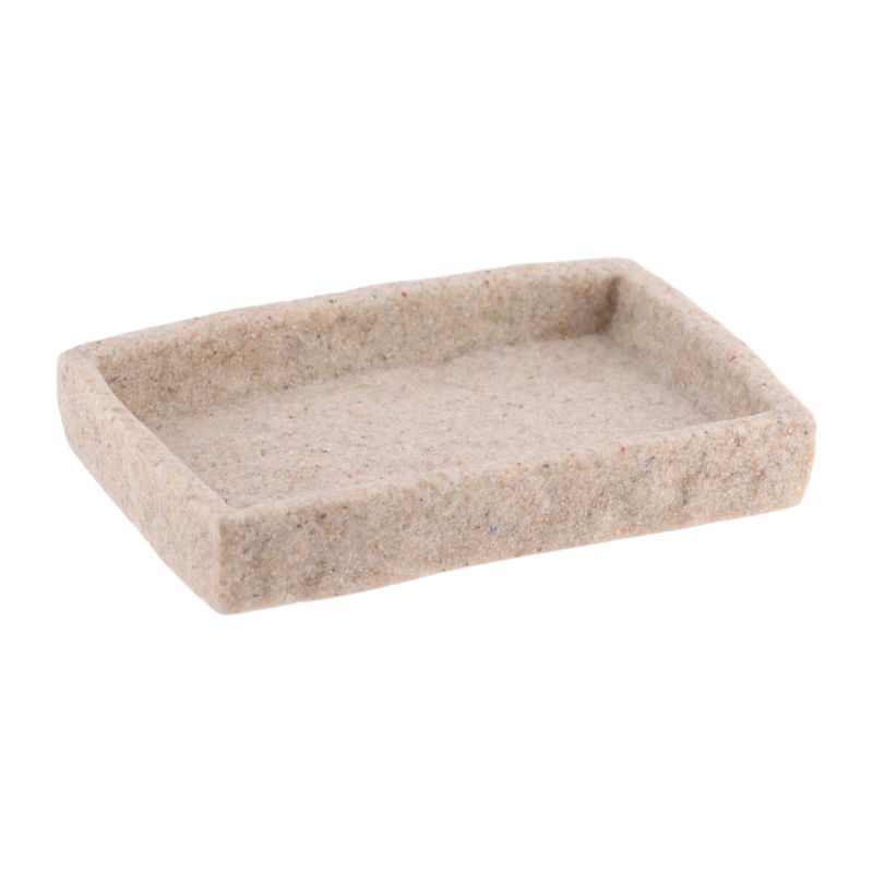 Mydelniczka łazienkowa Estiarte Stone TENDANCE beżowa prostokątna 13x9 cm 1 szt.