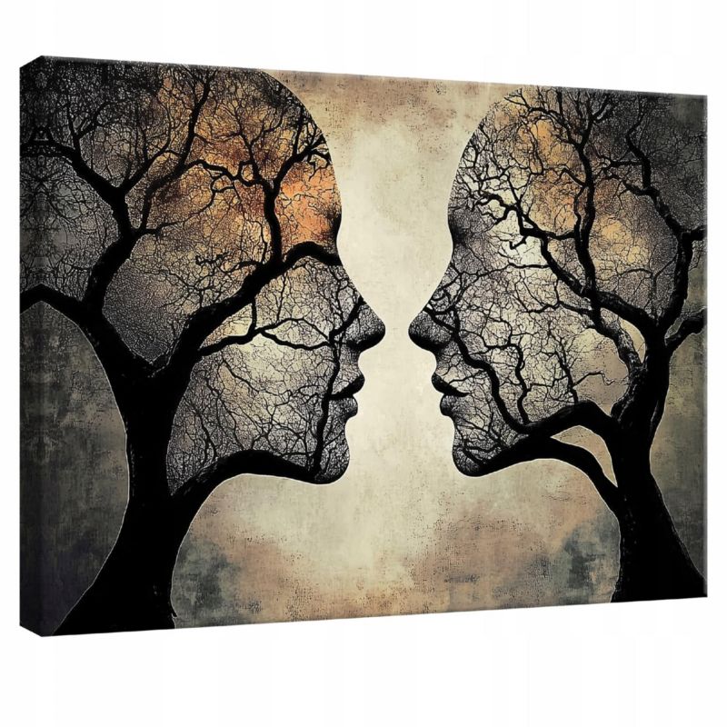 Obraz Na Płótnie WALLARENA 60x40 cm Do Sypialni Salonu Kobieta Abstrakcja 1 szt.