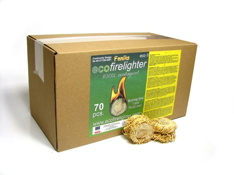 Podpałka rozpałka do ekogroszku lub węgla kamiennego feniks 70 szt.