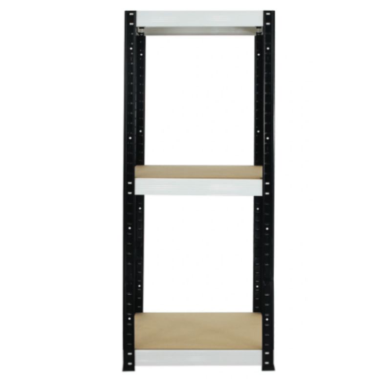 Regał metalowy MODO24 magazynowy warsztatowy czarno-biały helios 90x50x50cm 3 półki po 175 kg 1 szt.