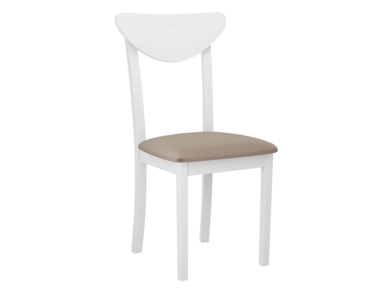 Krzesło MIRJAN 24 Hugo New III biały/plusz jasny beż 1 szt.