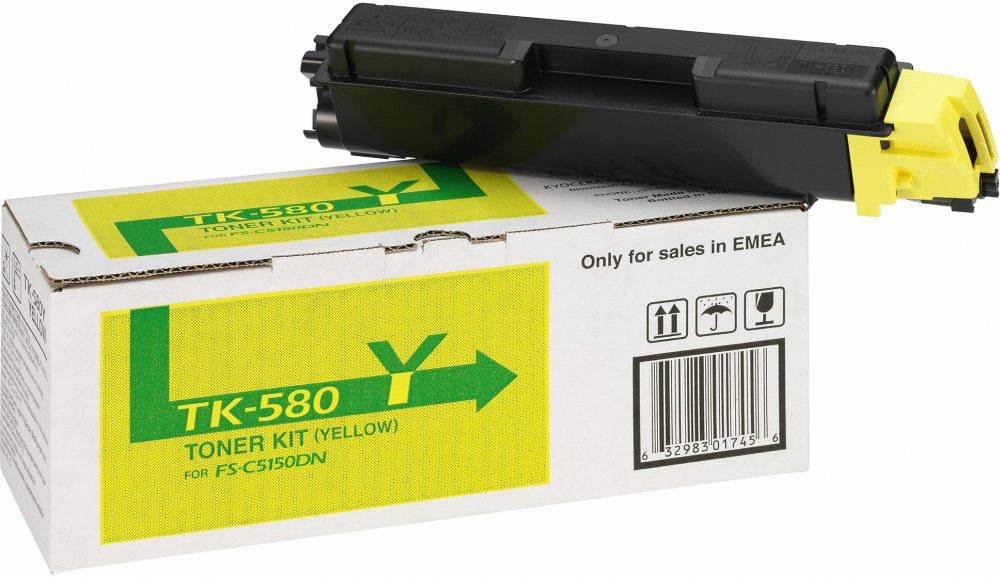 Toner Kyocera TK-580Y (1T02KTANL0), 2800 stron, yellow (żółty)