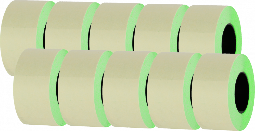 10x Taśma do metkownicy Studio Cen, DT, 700 etykiet, 26x16mm, zielony