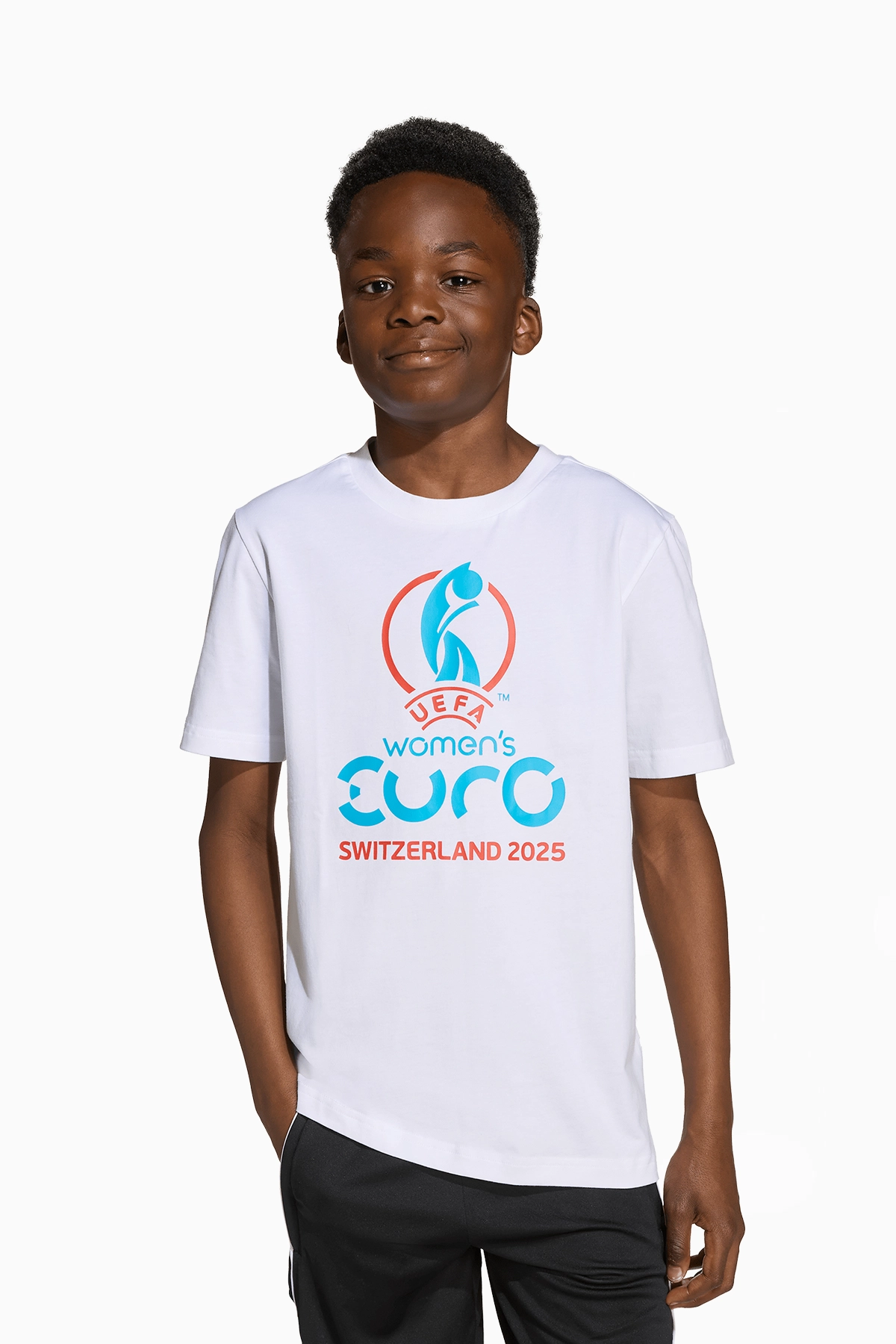 Koszulka adidas UEFA Women's Euro 2025 Tee Junior - Biały