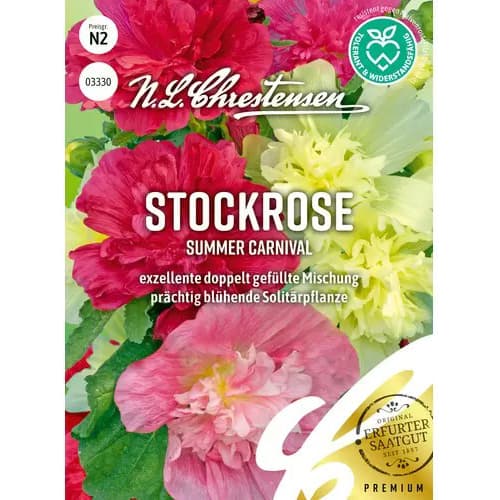 1 szt, Mályvarózsa Summer Carnival, színkeverék - Magok: Mod de ambalare: 1 db