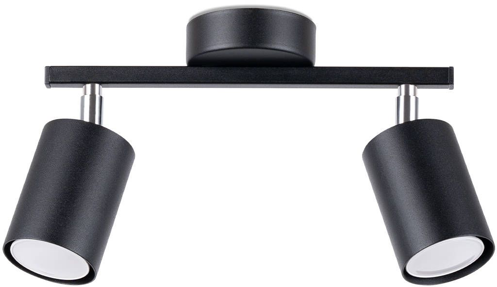 Sollux Lighting Lemmi lampa podsufitowa 2x40W czarna SL.1127