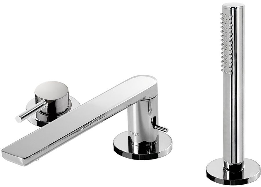 Tres Max bateria wannowo-prysznicowa 3-otworowa chrom 062.161.03