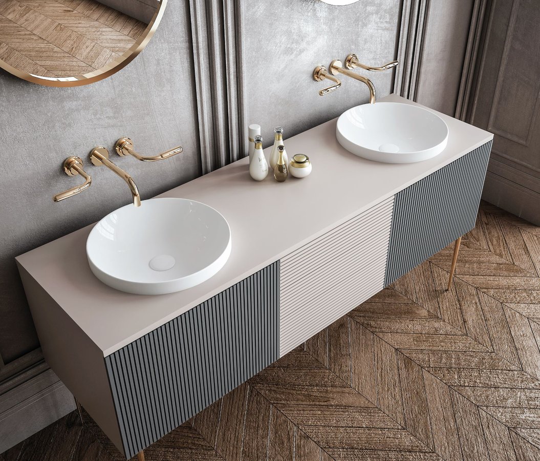 Sapho umywalka 43x43 cm wpuszczana okrągła biała 3041