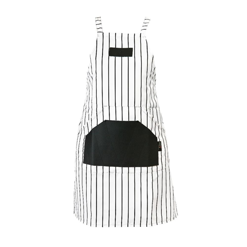 Fox fartuch barber expert biały szerokie czarne pas