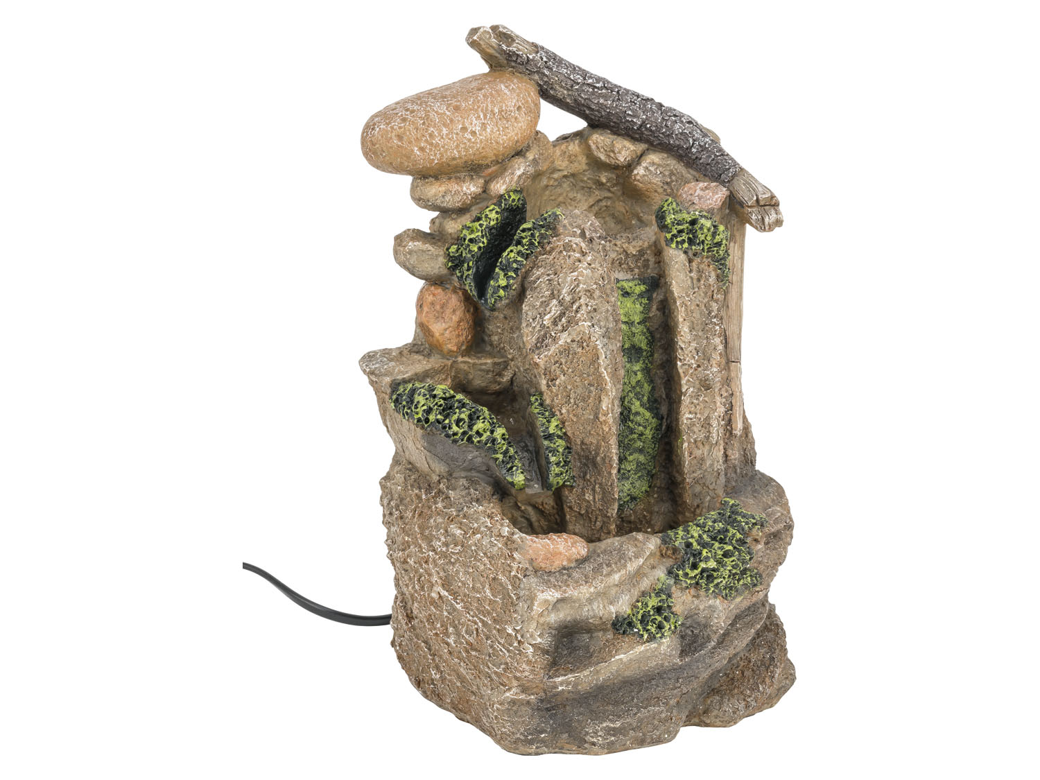 Livarno home Fontanna pokojowa z podświetleniem Led, niski poziom hałasu Kamienie