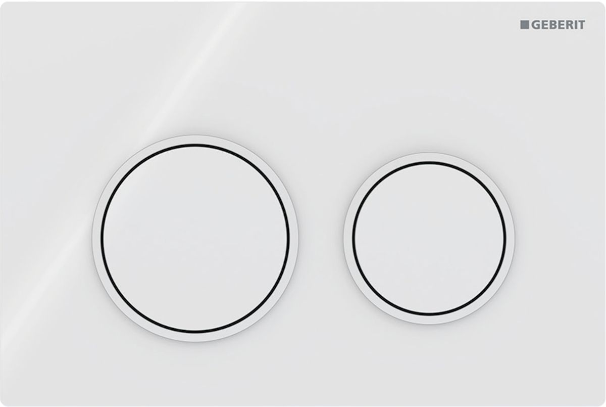 Darmowa Dostawa - Przycisk spłukujący do wc biały Geberit Omega 115085111