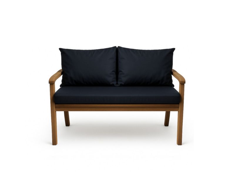 Poduszka ogrodowa na ławkę 3-os, Setgarden, 110x50x50cm, granatowa dwustronne Poduszki na ławkę zdejmowany pokrowiec,Mix 1szt