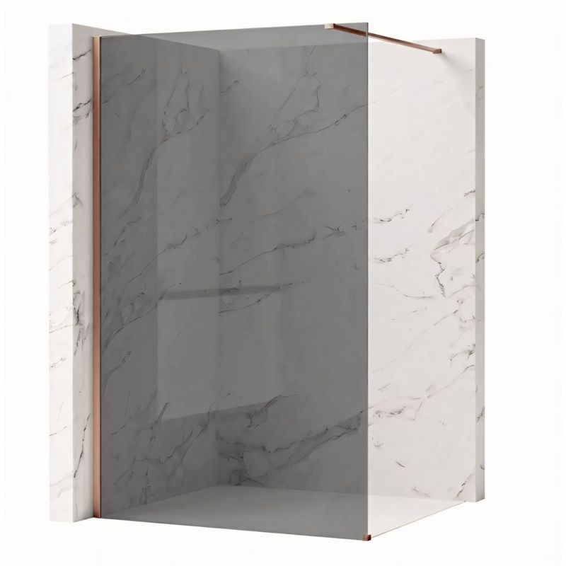 Ścianka Prysznicowa Rea Flexi Grey Miedź Szczotkowana 120X90X195CM 1Szt