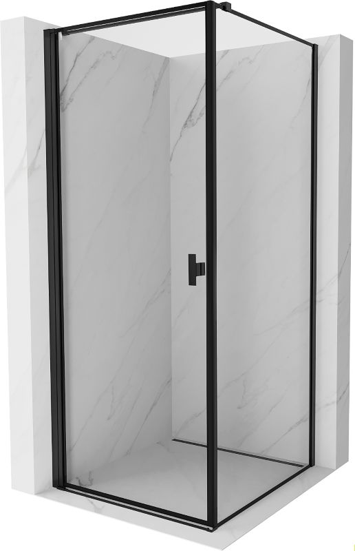 Kabina prysznicowa Mexen Mist-B czarna 90x90 cm 1 szt