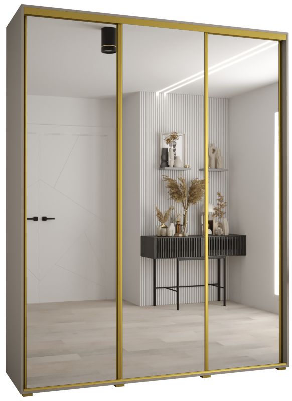 Szafa przesuwna Abiks 60 wysoka Dakota 2 190 kaszmir+kaszmir+złoty 1 szt