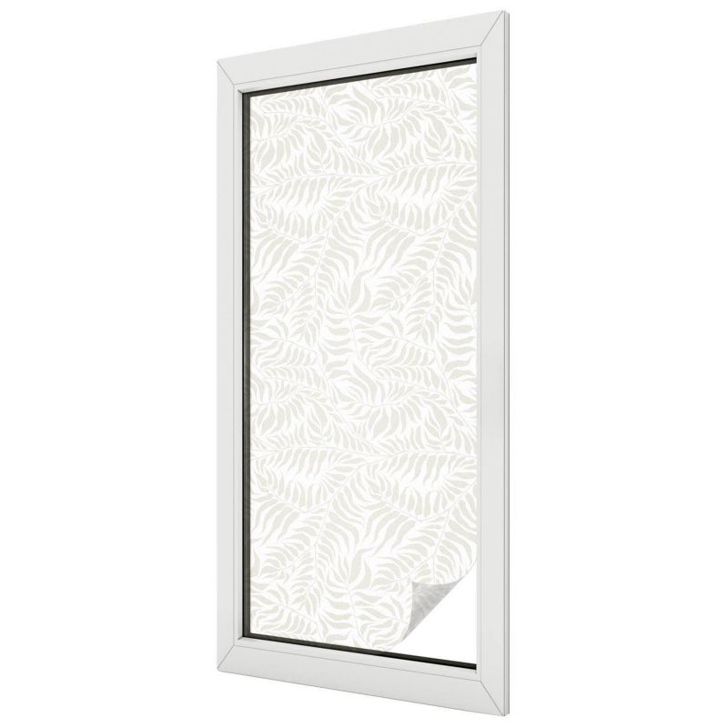 Folia Witrażowa Wallfluent 50x116 cm Naklejka na Szybę Liściasty motyw minimalistyczny harmonia 1 rol.