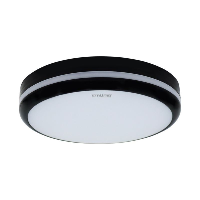 Lampa sufitowa zewnętrzna Struhm Astro czarno-biała LED 18W 3000K-6500K 1600lm IP54 wym: 5,5 x 22 x 22 cm - 1 szt.