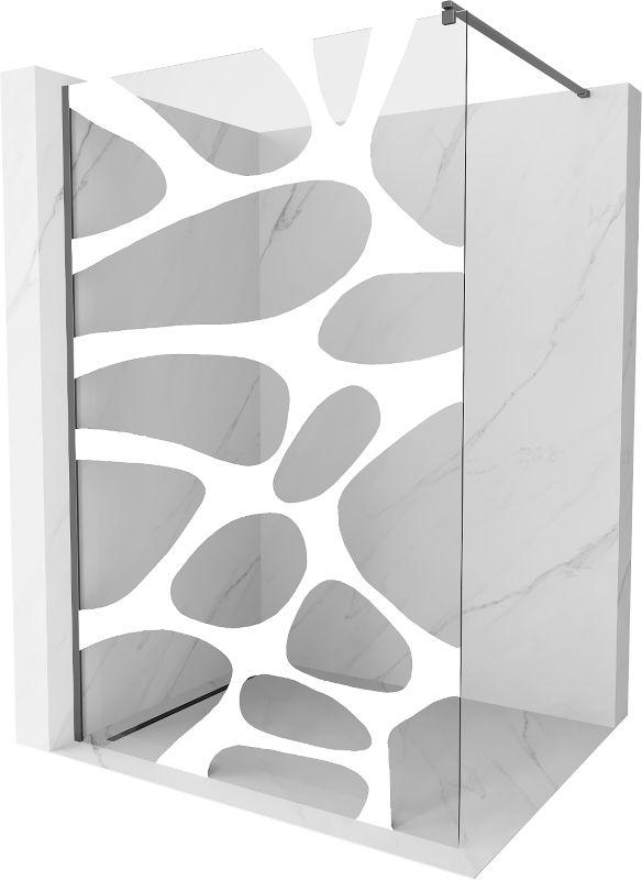 Ścianka prysznicowa Mexen Kioto biały wzór 110x200 cm 800-110-101-95-971 szt.