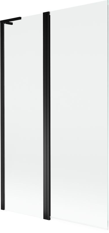 Parawan nawannowy 2-skrzydłowy Mexen Mist L czarny 110 x 150 cm 1 szt