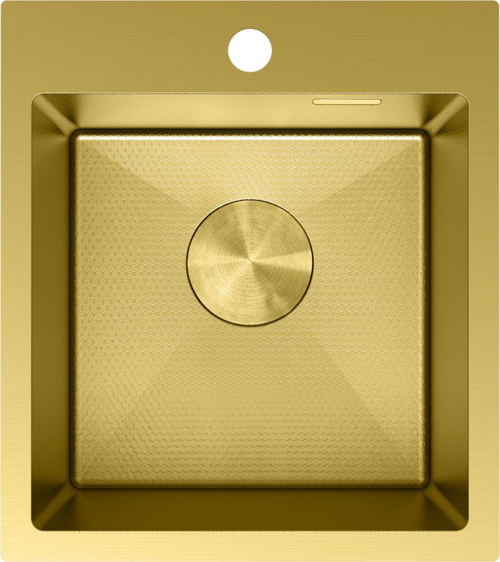Zlewozmywak stalowy wpuszczany Mexen Solix złoty 400 x 450 mm 1-komorowy 1 szt.