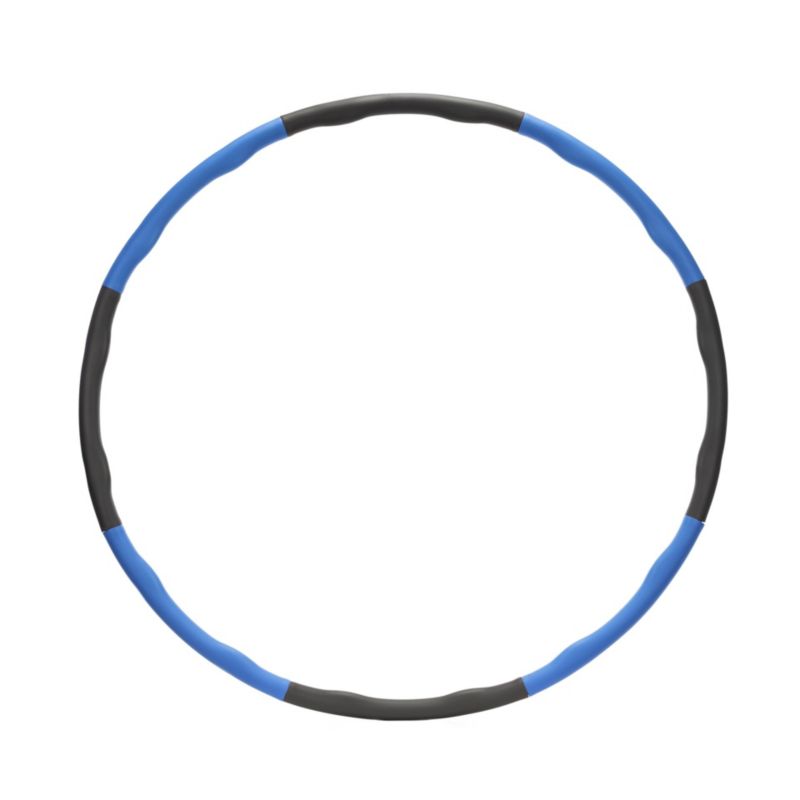 Hula hop Actiget składane 88 cm pianka NBR fitness, szaro-niebieskie 1 szt.