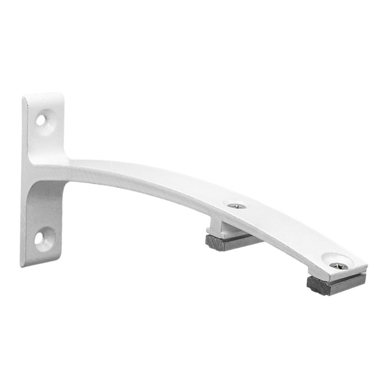 Wspornik ścienny podwójny GoodHome Trikala biały 18 cm